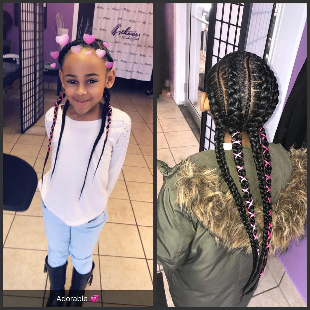 Little Girls Hairstyles Braids
 Awesome Braided Hairstyles For Little Girls Loud In Naija