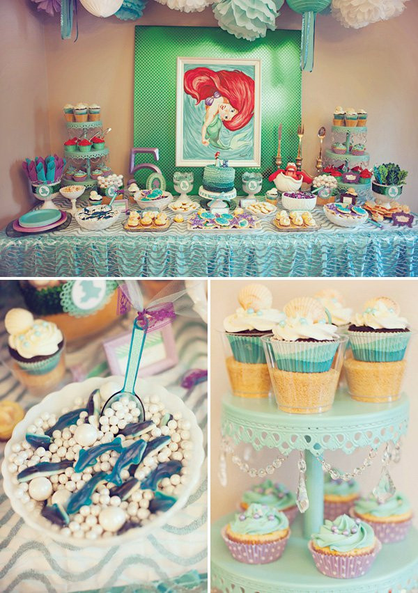 Little Mermaid Birthday Party Decorations
 DIYed Ariel Themed Little Mermaid Birthday Party