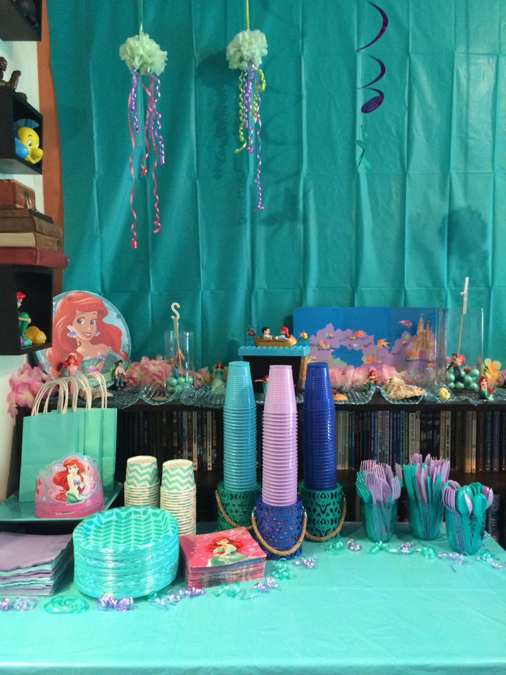 Little Mermaid Birthday Party Decorations
 Disney s The Little Mermaid Girl s Birthday Party