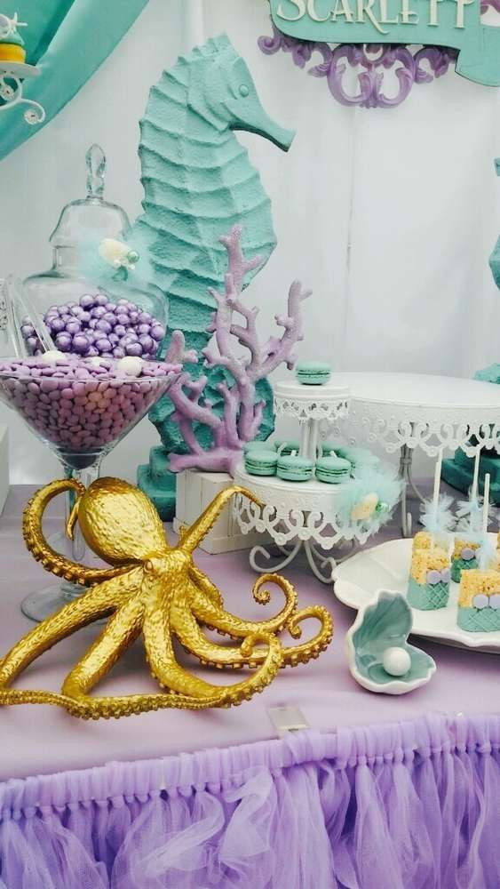 Little Mermaid Birthday Party Decorations
 Little Mermaid birthday party CatchMyParty