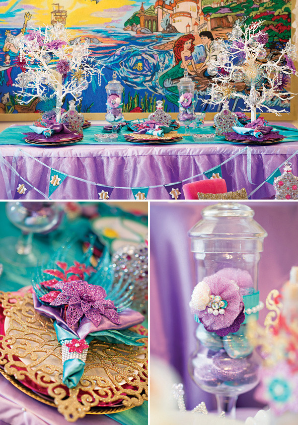 Little Mermaid Party Ideas Homemade
 Sparkly Little Mermaid Under the Sea Birthday Party