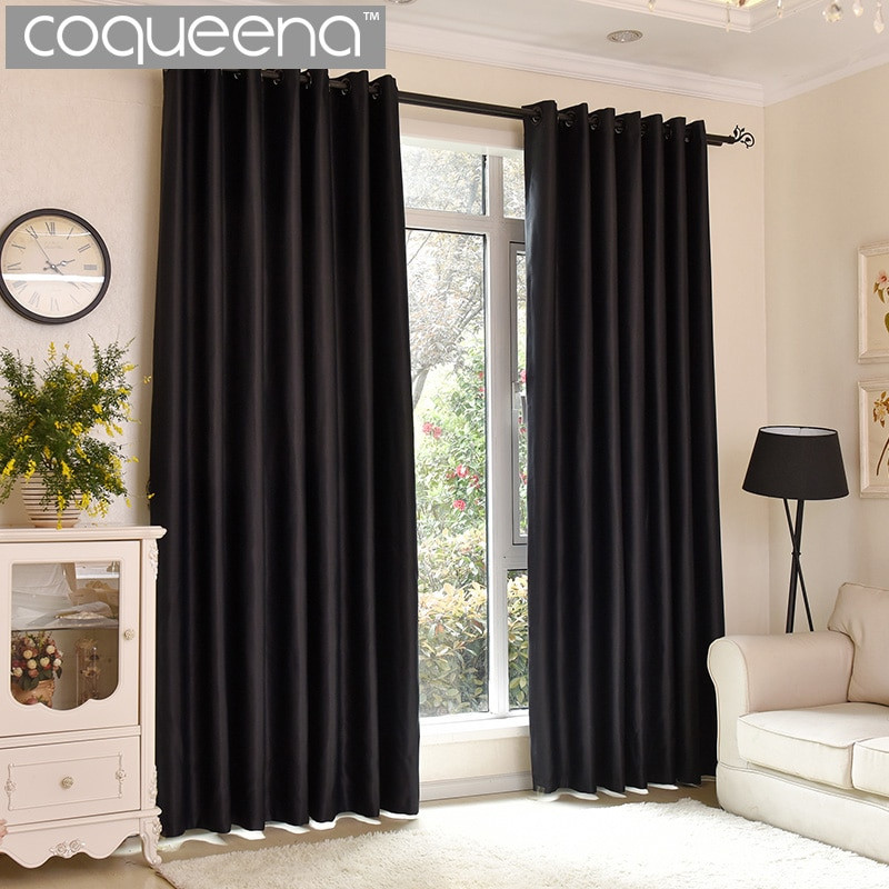 Living Room Blackout Curtains
 Blackout Modern Plain Solid Thermal Blackout Curtains