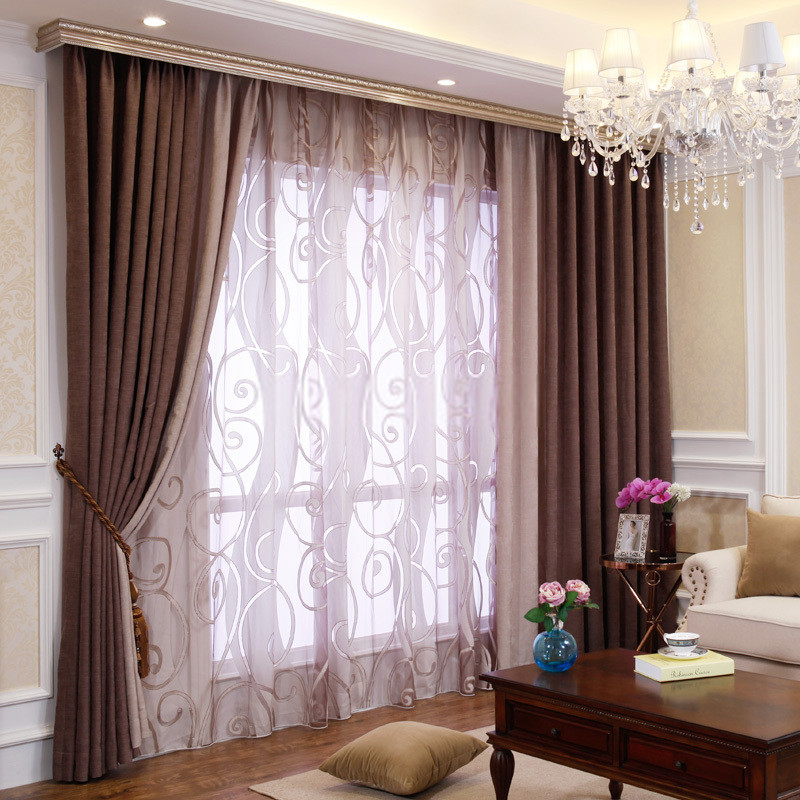 Living Room Blackout Curtains
 Bedroom or Living Room Chenille Blackout curtains drapes