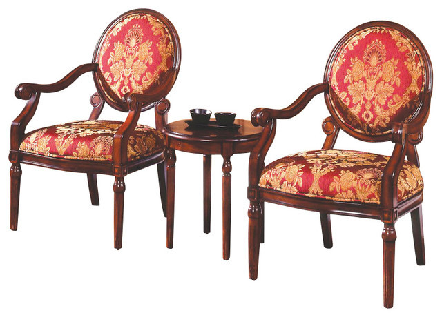 Living Room Chair Set
 3 Piece Traditional Living Room Accent Chair Set Living