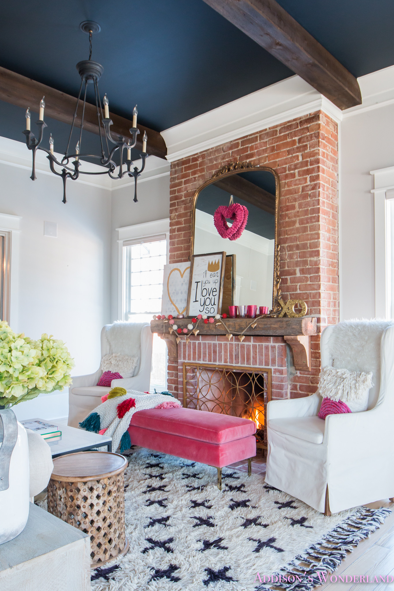 Living Room Decorating Ideas Pictures
 Our Colorful Whimsical & Elegant Valentine s Day Living