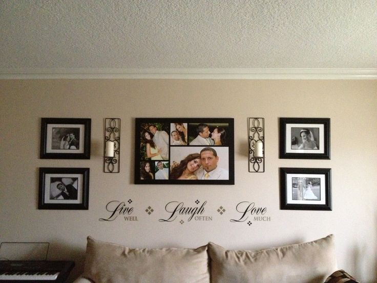 Living Room Photo Wall
 How to Create a Dramatic Wall Display