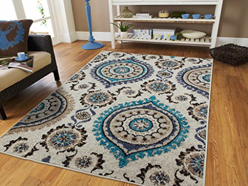 Living Room Rugs Amazon
 Amazon 8x11 Ivory Modern Rugs For Living Room