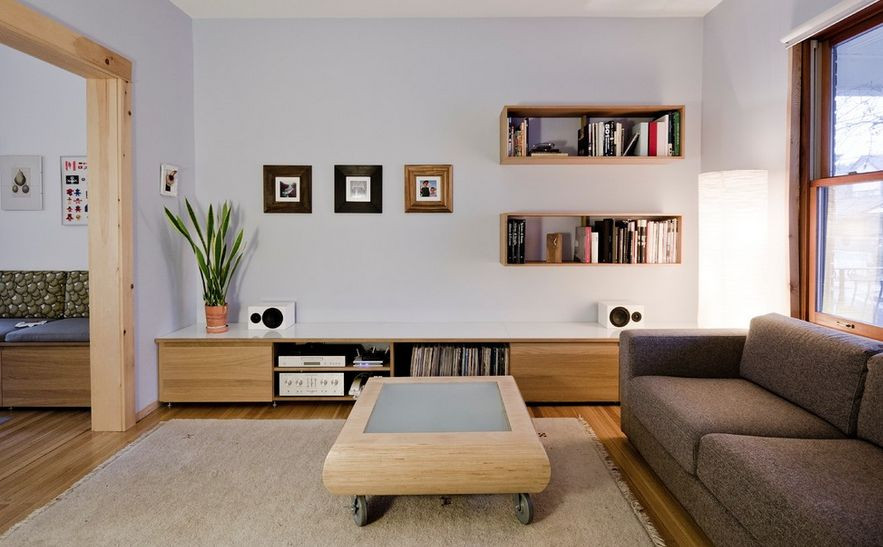 Living Room Wall Shelves
 Wall Mounted Box Shelves – A Trendy Variation Open Shelves