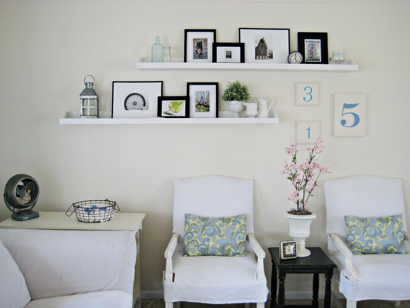 Living Room Wall Shelves
 Happy At Home DIY Ledge