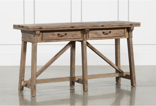 Living Spaces Sofa Table
 Craftsman Flip Top Sofa Table