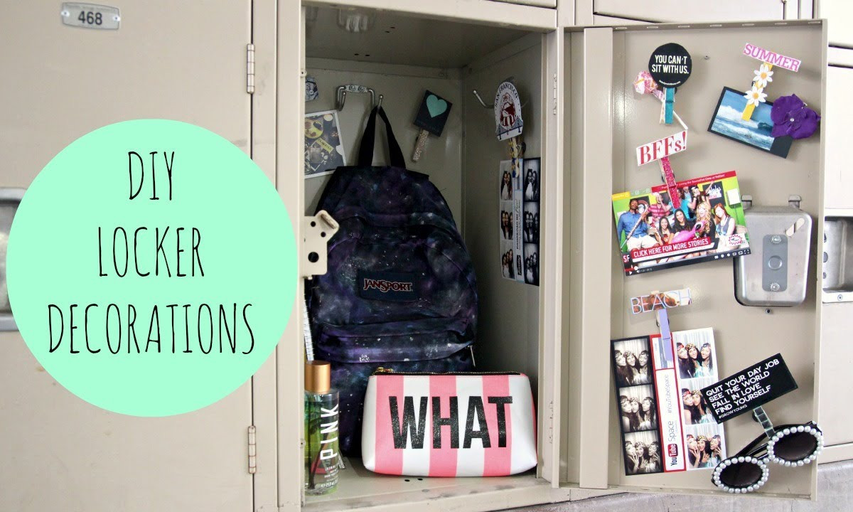 Locker Decor DIY
 DIY Locker Decorations For Back To School