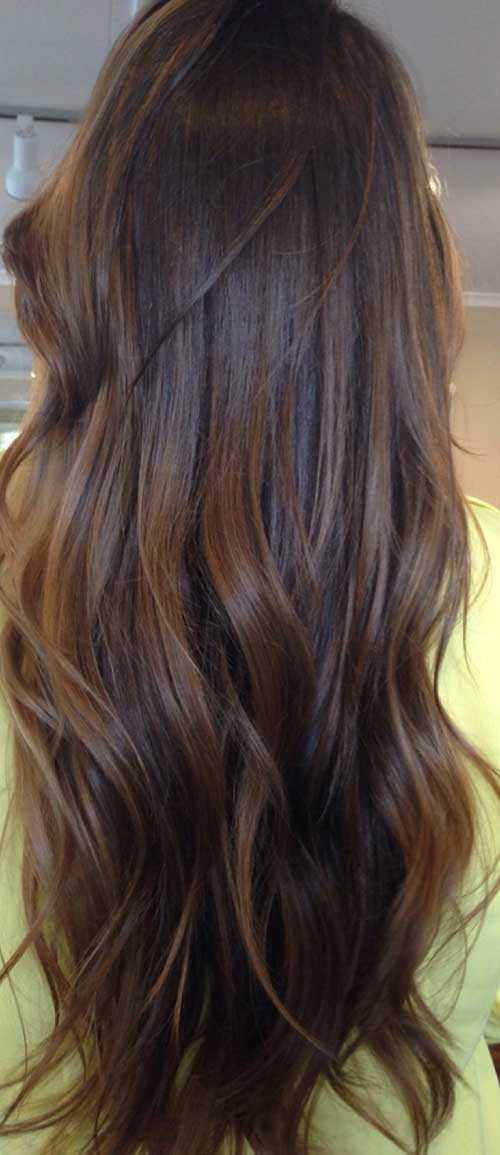 Long Brown Hairstyles
 25 Long Dark Brown Hairstyles
