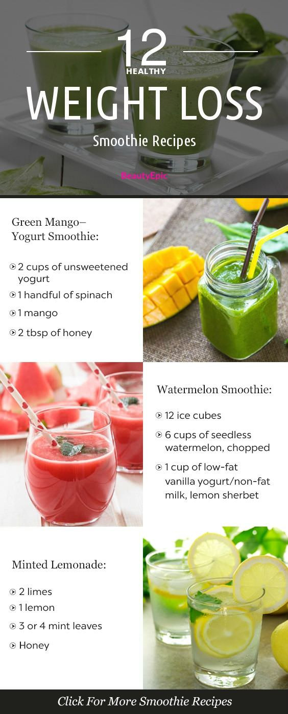 Loss Weight Smoothie Recipes
 Top 12 Healthy Smoothie Recipes for Weight Loss ⋆ Food