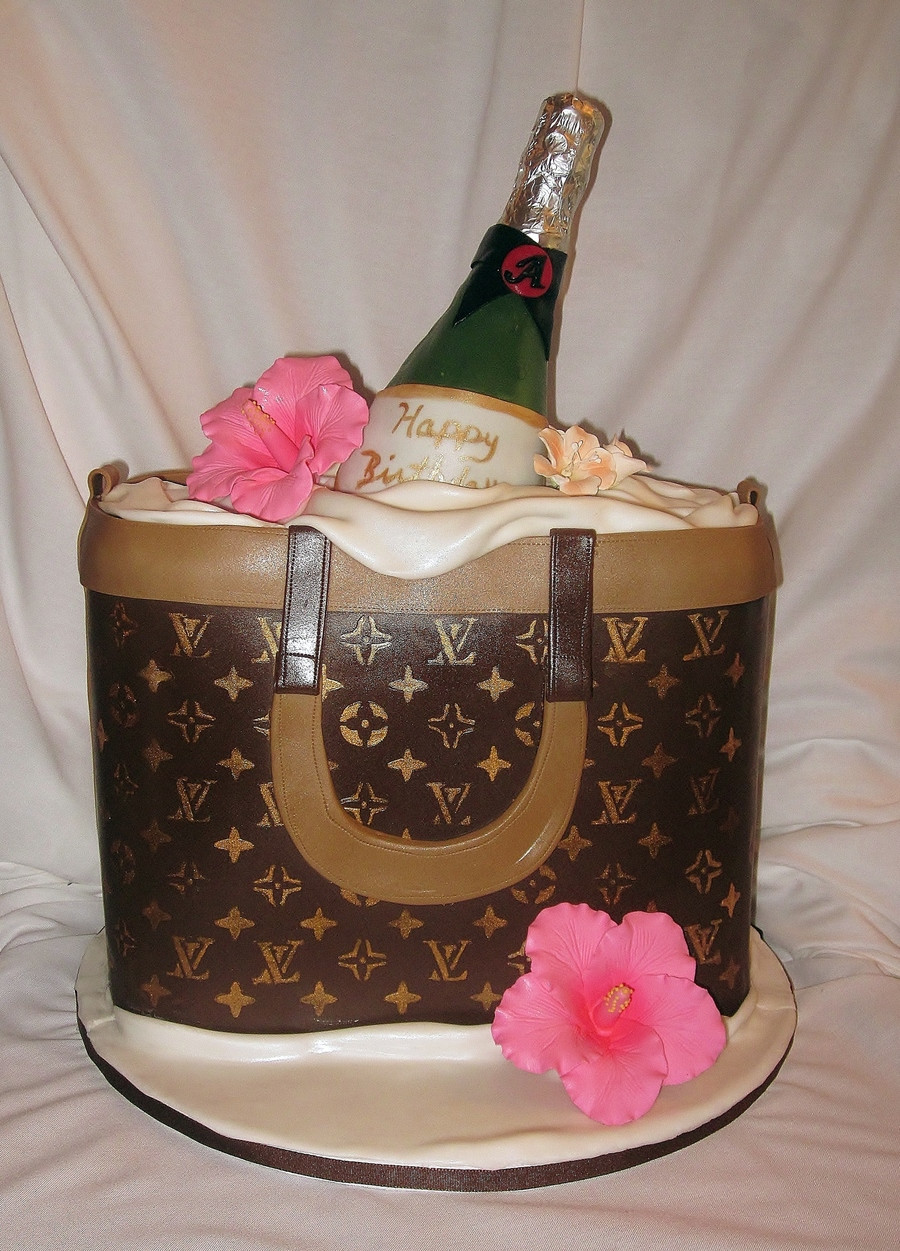 Louis Vuitton Birthday Cake
 This Is My First Louis Vuitton Bag Cake I Used A Stencil