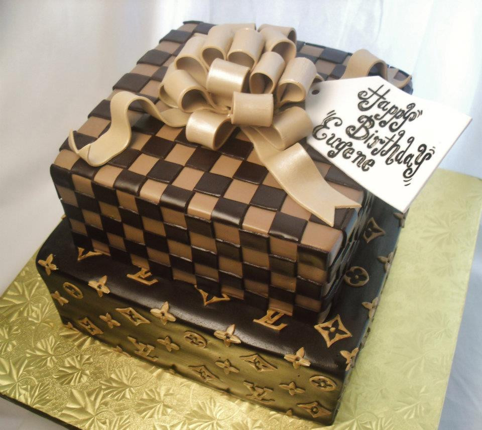 Louis Vuitton Birthday Cake
 made FRESH daily Louis Vuitton Gift Box Birthday Cake and