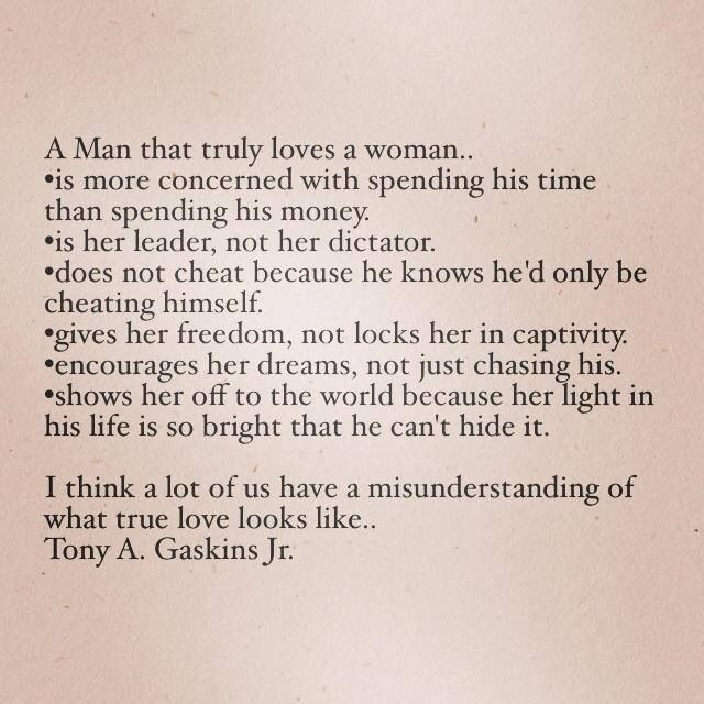 Love A Man Quotes
 When a man loves a woman