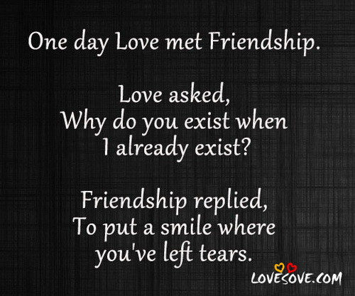 Love Quote For Friendship
 Inspirational Quotes About Love And Friendship QuotesGram