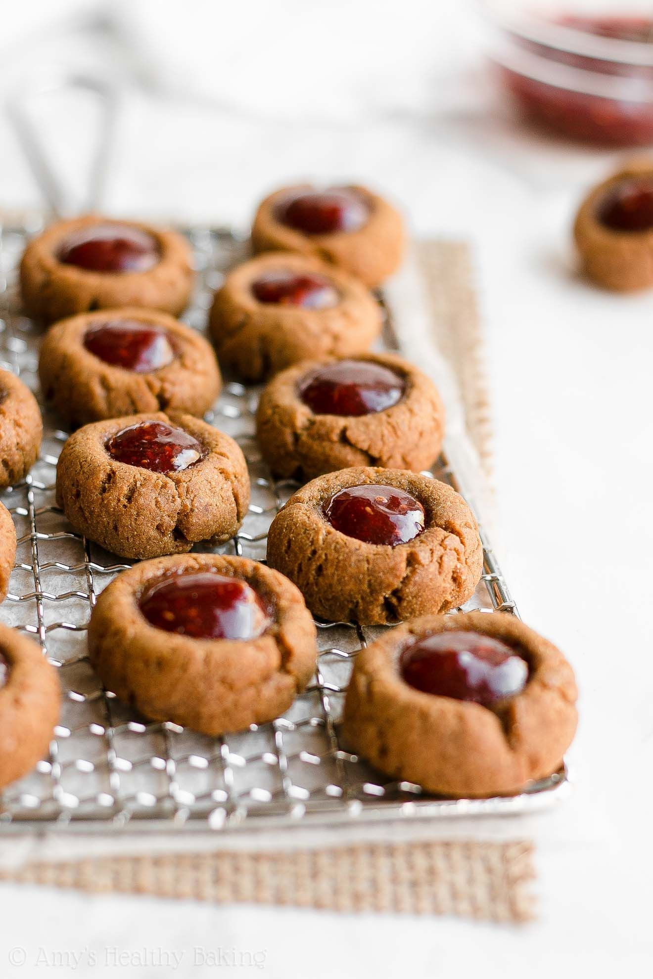 Low Calorie Christmas Cookies
 Healthy Gingerbread Thumbprint Cookies – soft chewy