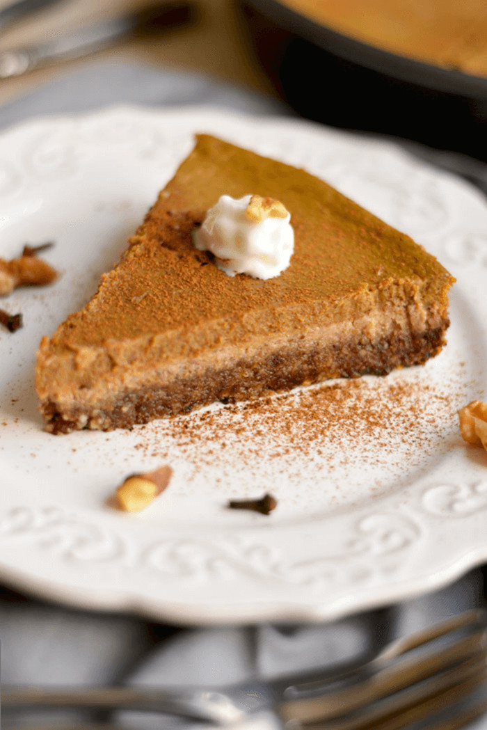 Low Calorie Pumpkin Pie
 Healthy Pumpkin Pie GF Low Cal Paleo Skinny Fitalicious