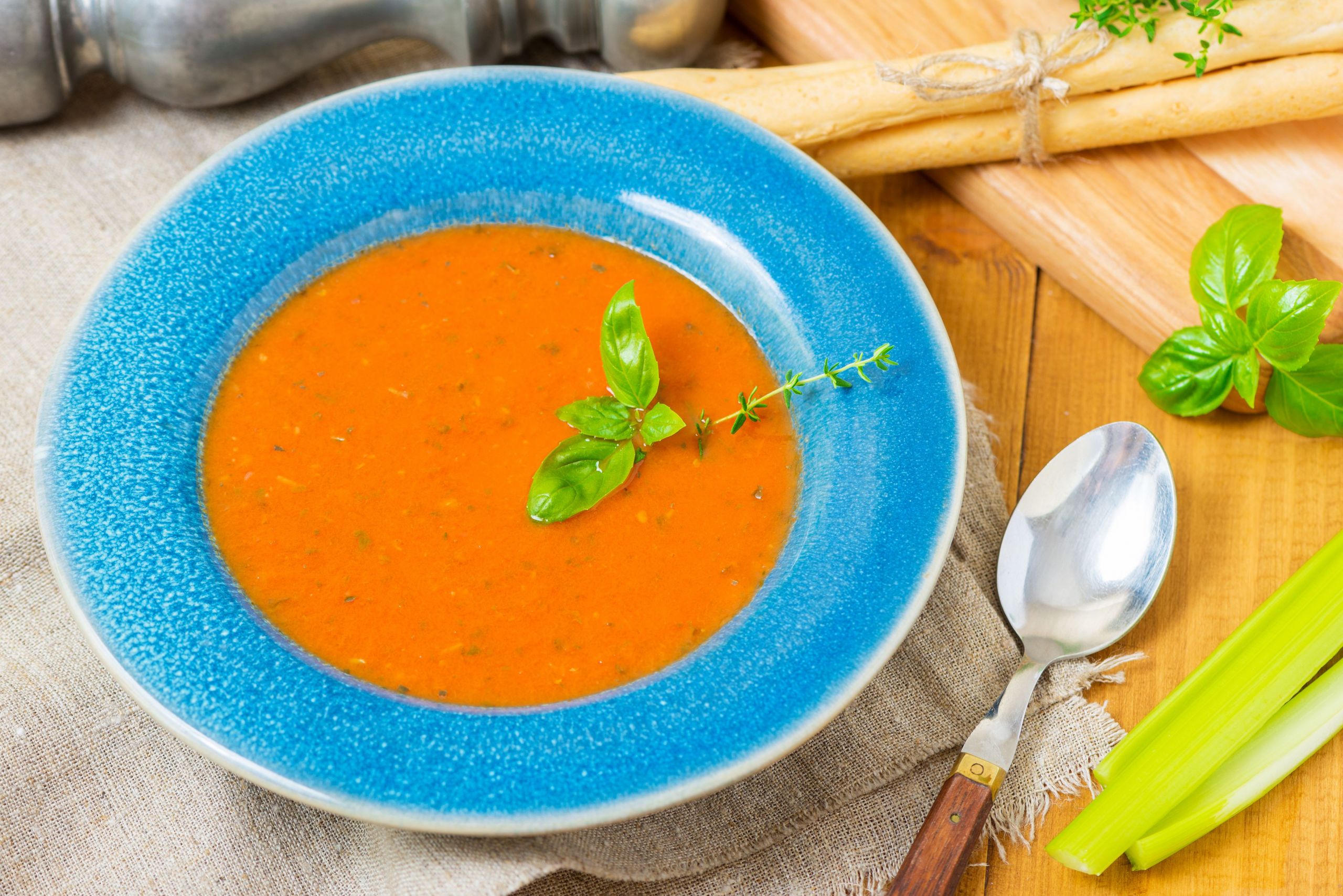 Low Calorie Soup Recipes
 Low Fat Low Calorie Tomato Basil Soup Recipe