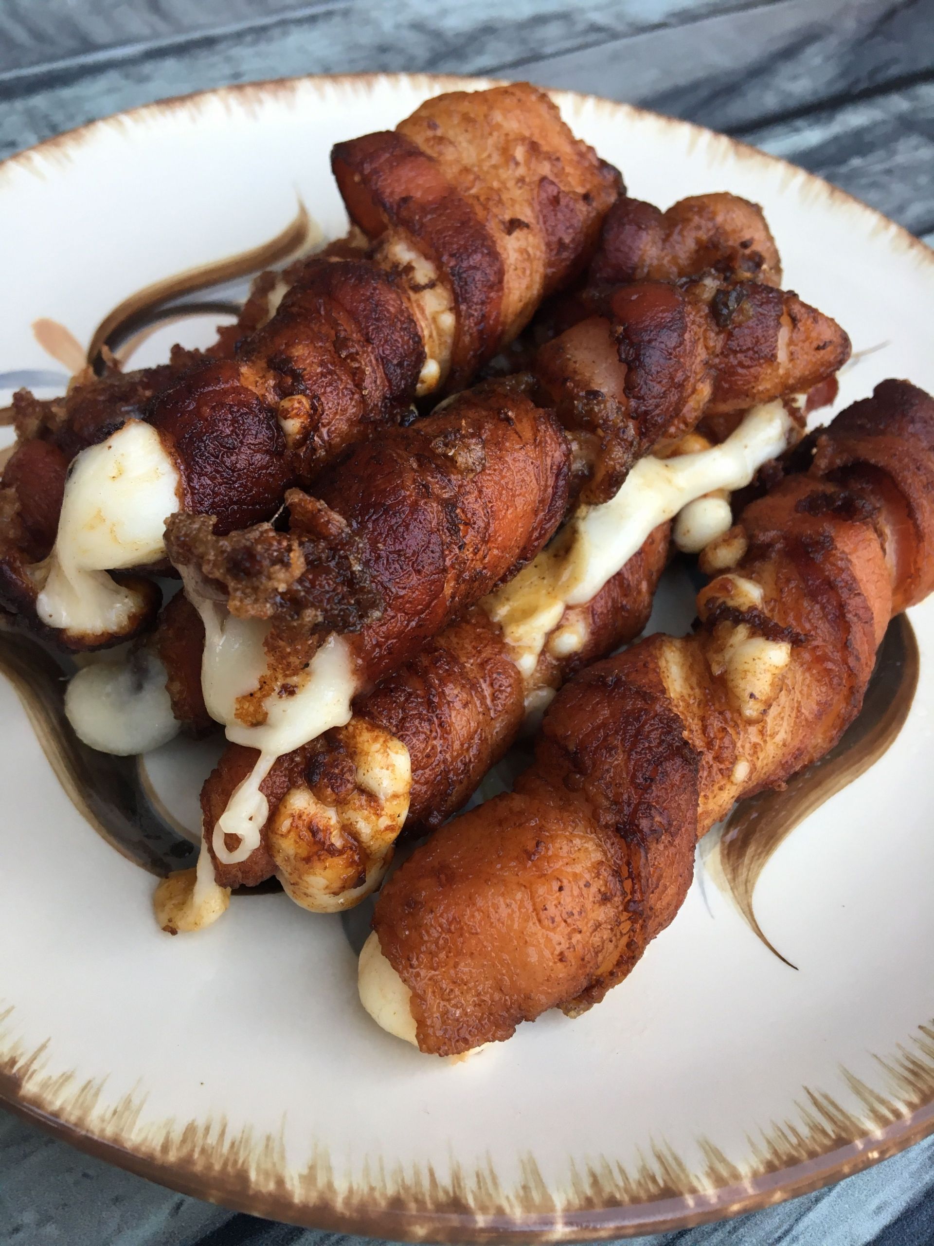 Low Carb Appetizers Atkins
 Bacon Wrapped Cheese Sticks keto low carb