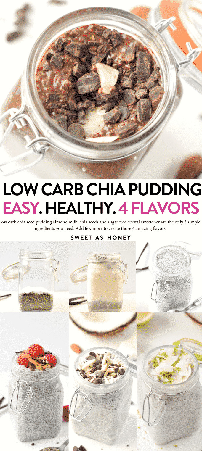 Low Carb Chia Seed Recipes
 Chia seed pudding almond milk Low carb Vegan Sweetashoney