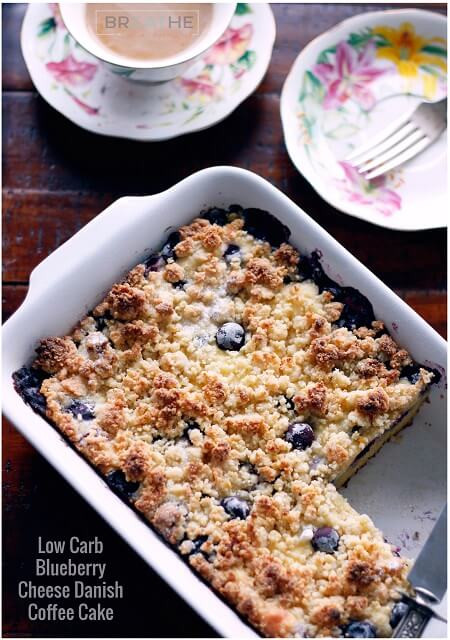 Low Carb Coffee Cake
 Low Carb Blueberry Cheese Danish Coffee Cake IBIH