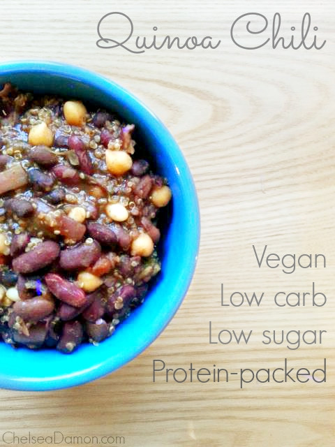 Low Carb Quinoa
 Quinoa Chili Protein packed Vegan Low Carb Low Sugar