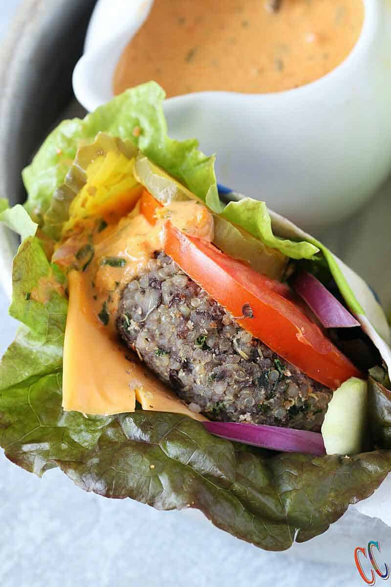 Low Carb Quinoa
 Low Carb Black Bean Quinoa Bunless Burger Cooking Carnival