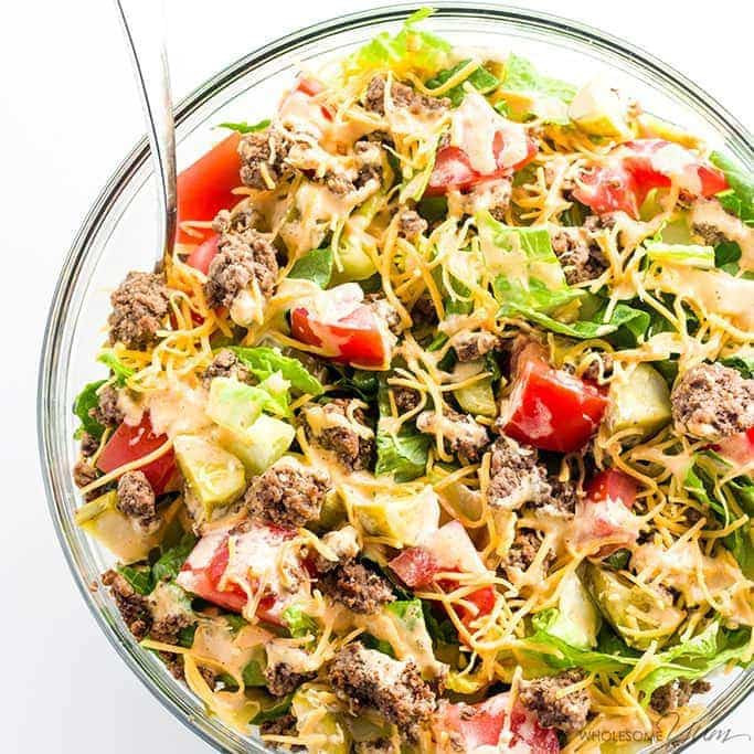 Low Carb Salad Recipes
 Big Mac Salad Recipe Cheeseburger Salad Recipe Low Carb