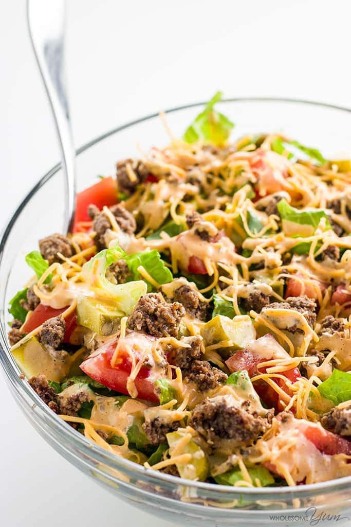 Low Carb Salad Recipes
 Big Mac Salad Recipe Cheeseburger Salad Recipe Low Carb