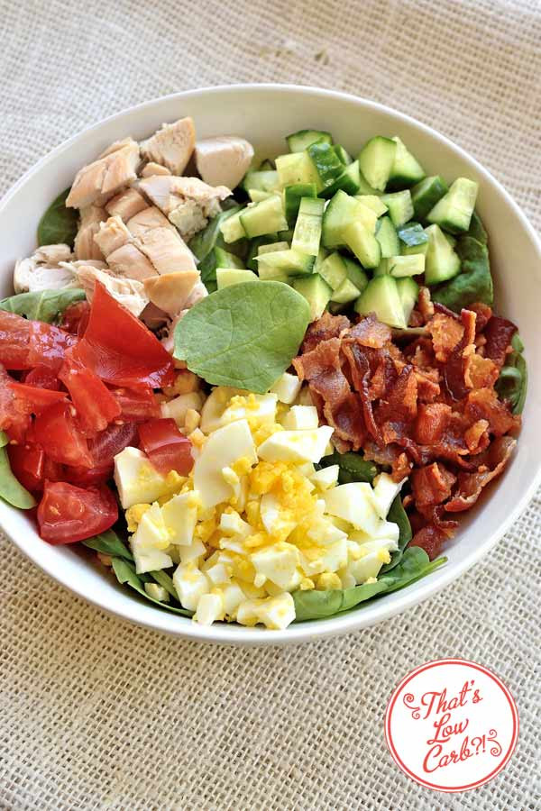 Low Carb Salad Recipes
 Low Carb Spinach Cobb Salad Recipe