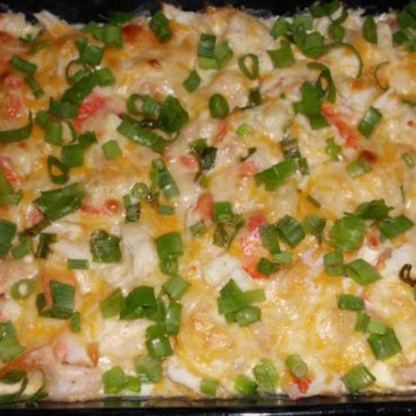 Low Carb Seafood Casserole
 Herbed Almonds