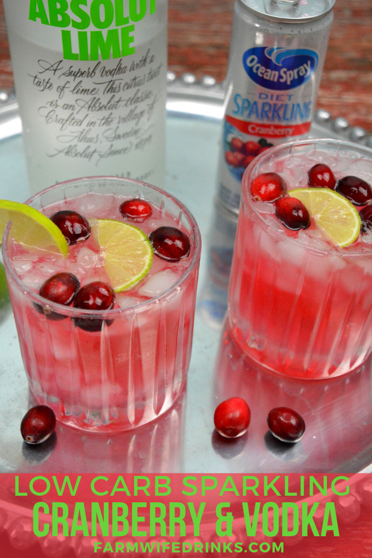 Low Carb Vodka Drinks
 Low carb cranberry and vodka I can have even on a low carb