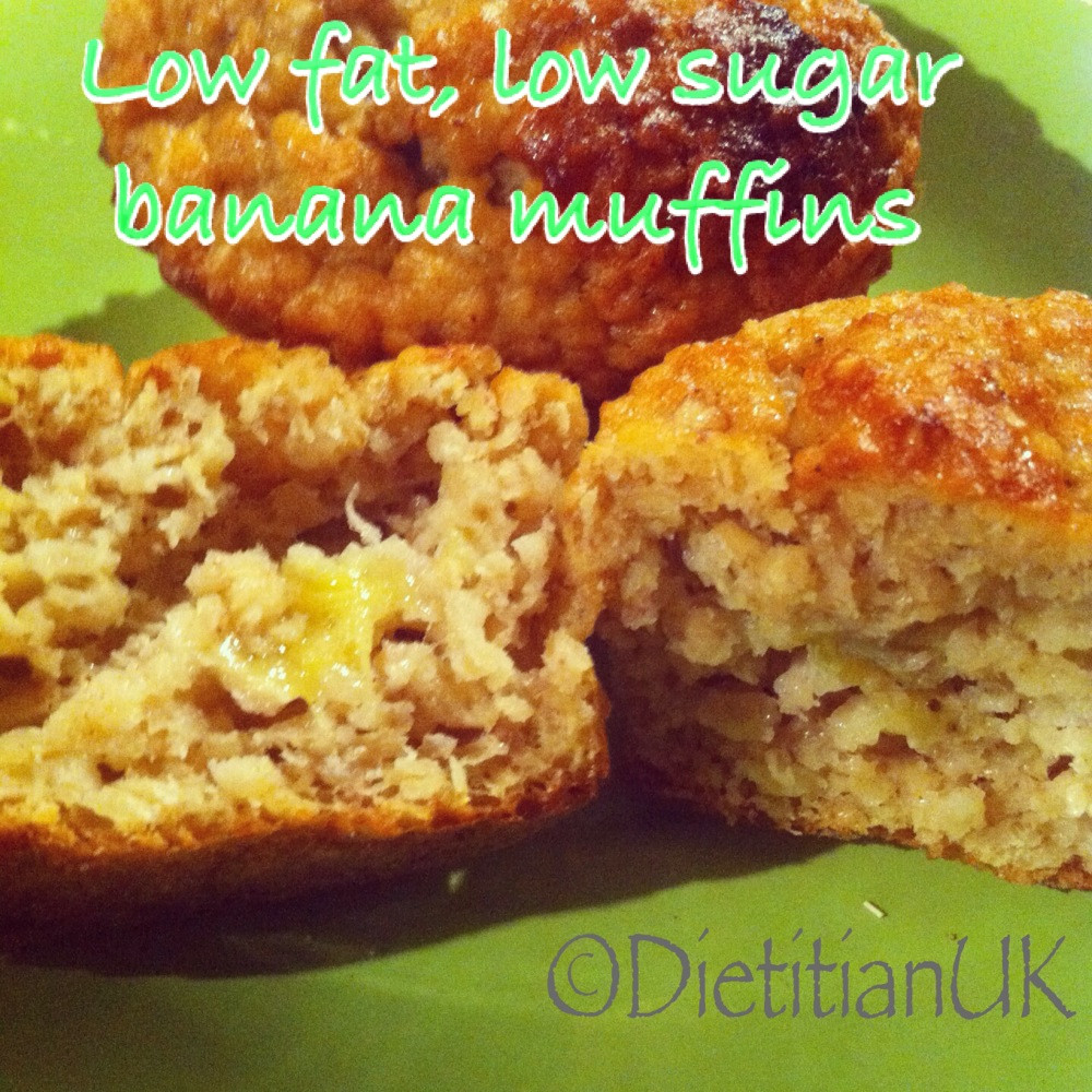 Low Fat Muffin Recipes
 Dietitian UK Low fat low sugar banana muffins