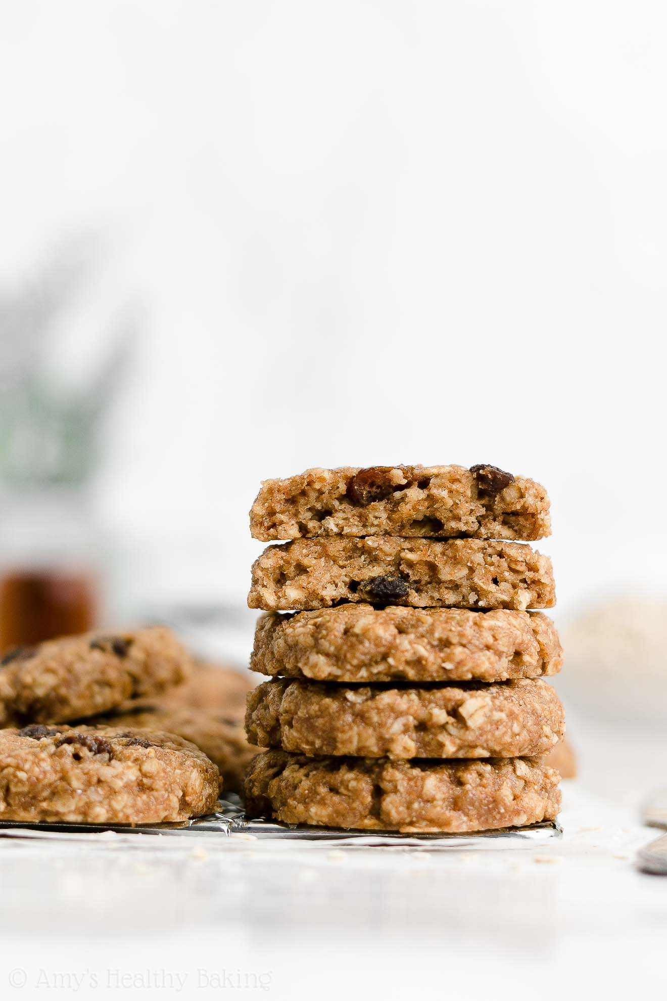 Low Fat Oatmeal Raisin Cookies
 Healthy Flourless Oatmeal Raisin Cookies Eggless & Dairy