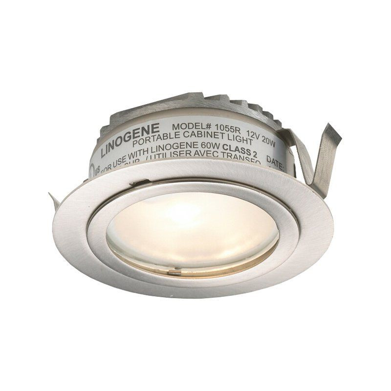 Low Voltage Kitchen Cabinet Lighting
 DALS Lighting X1055FR Low Voltage Xenon Metal Puck Under