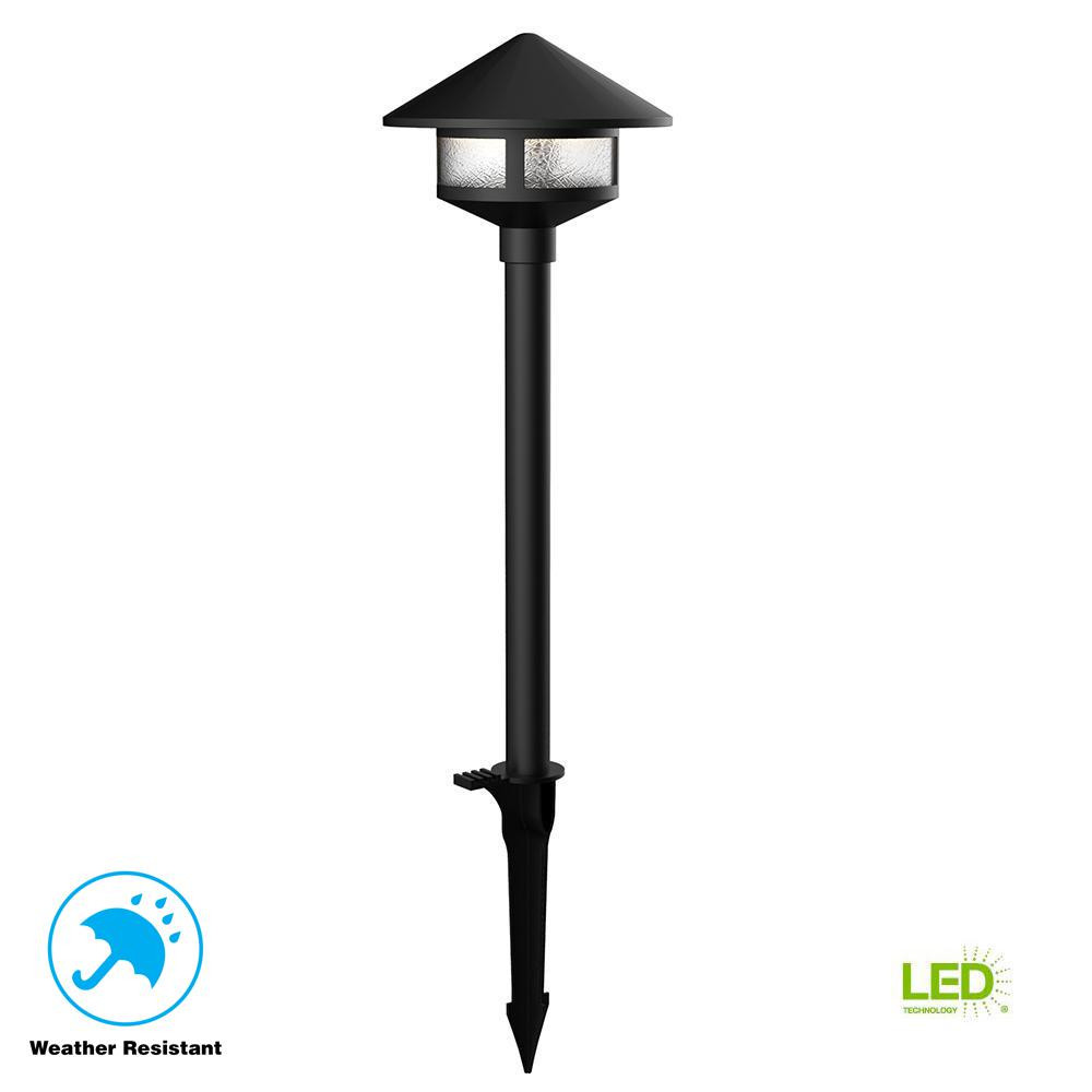 Low Voltage Led Landscape Lighting
 Hampton Bay Low Voltage Black Outdoor Integrated LED