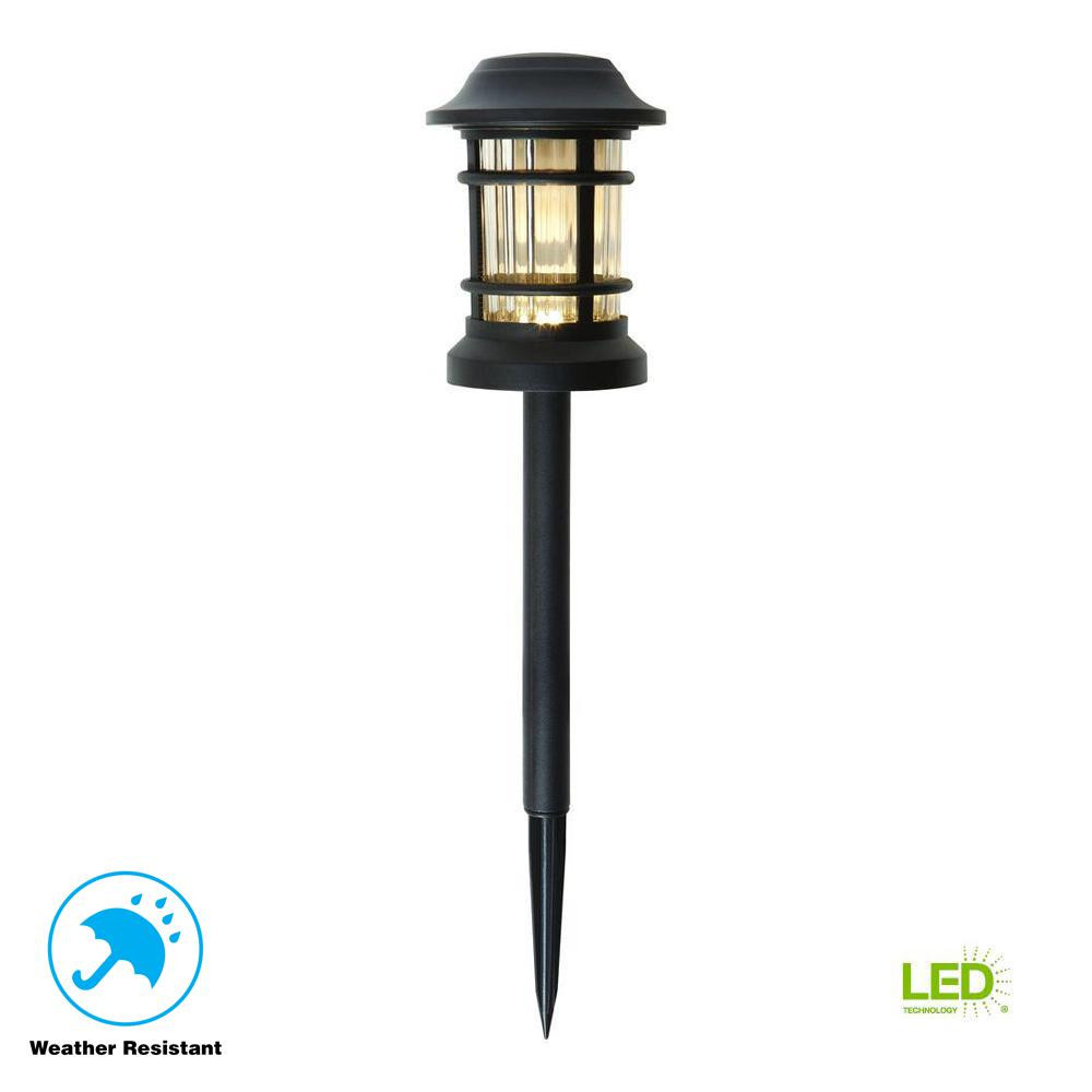 Low Voltage Led Landscape Lighting
 Hampton Bay Low Voltage Black Outdoor Integrated LED