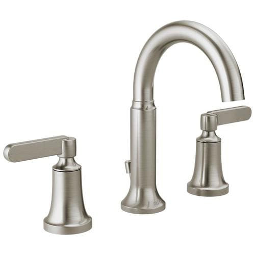 Lowes Bathroom Shower Faucets
 Delta Alux Spotshield Brushed Nickel 2 Handle Widespread