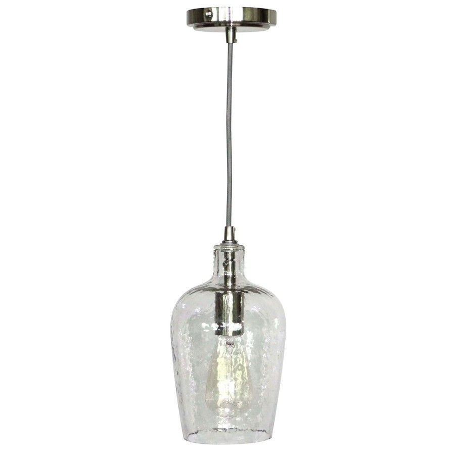 Lowes Kitchen Island Lighting
 Shop allen roth 6 in W Brushed Nickel Mini Pendant Light