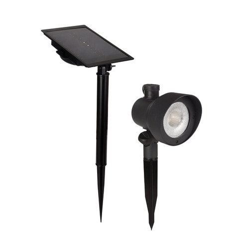 Lowes Landscape Lighting
 Portfolio 90 Watt Black Solar LED Landscape Flood Light at