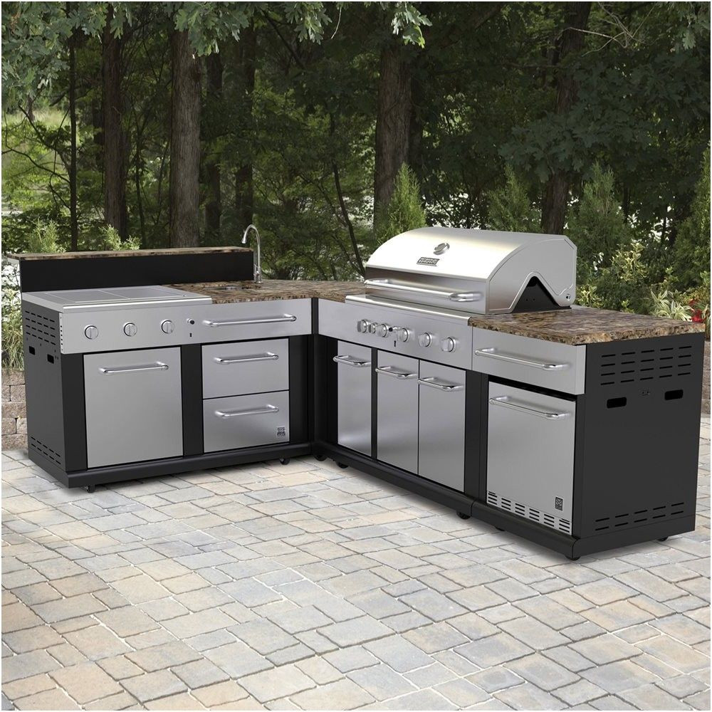 Lowes Outdoor Kitchen Grills
 master forge corner modular outdoor kitchen set lowe s