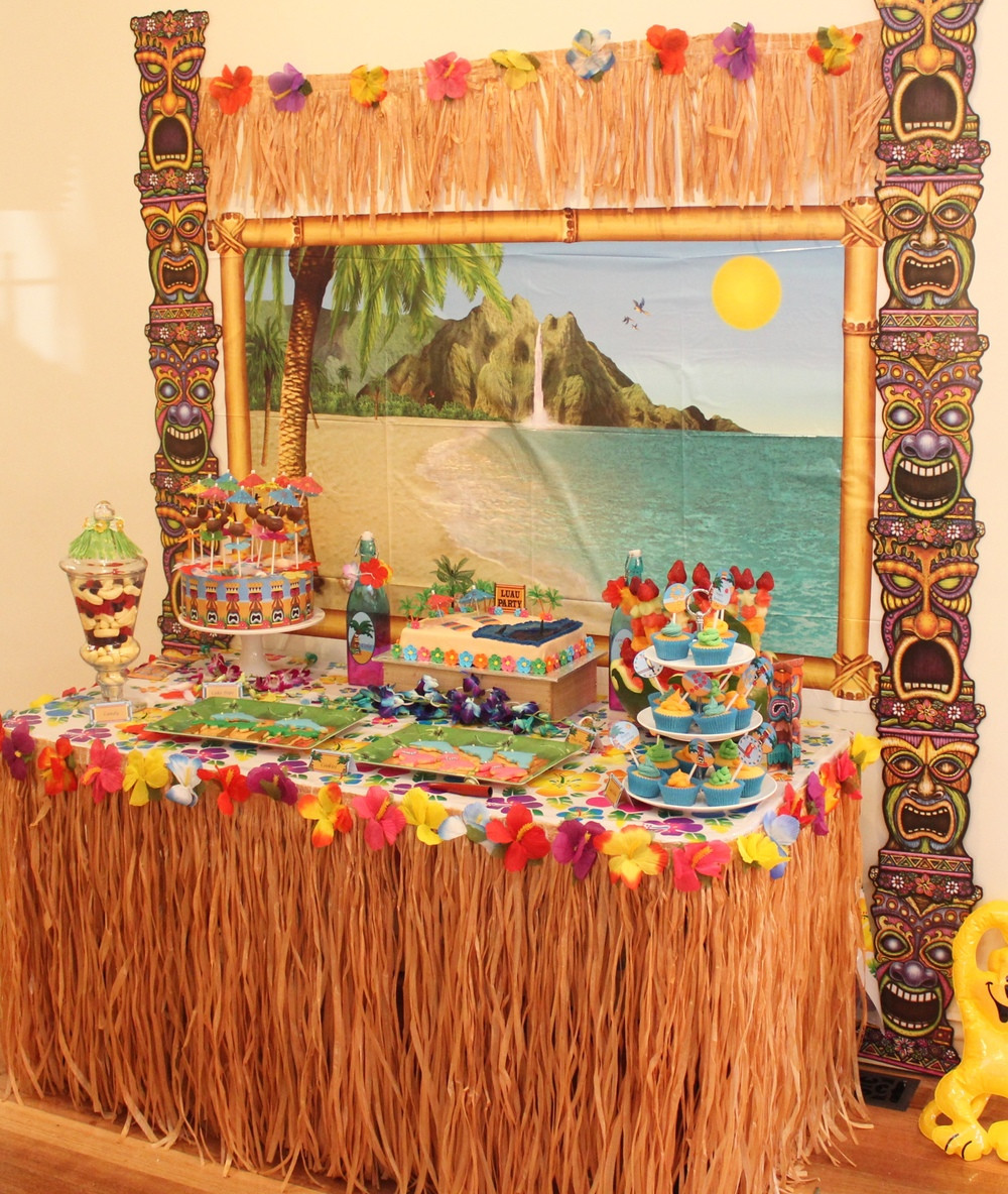 Luau Birthday Party Ideas
 Hawaiian Luau Party with Desert Table and Games — Chic