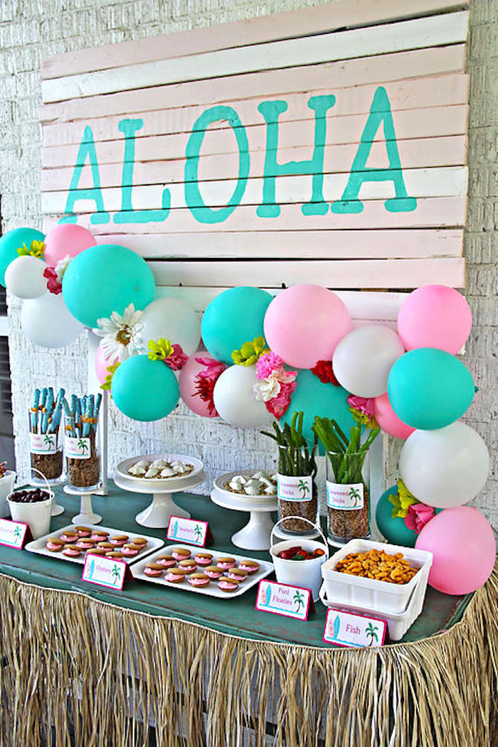 Luau Birthday Party Ideas
 Kara s Party Ideas Hawaiian Luau Birthday Party