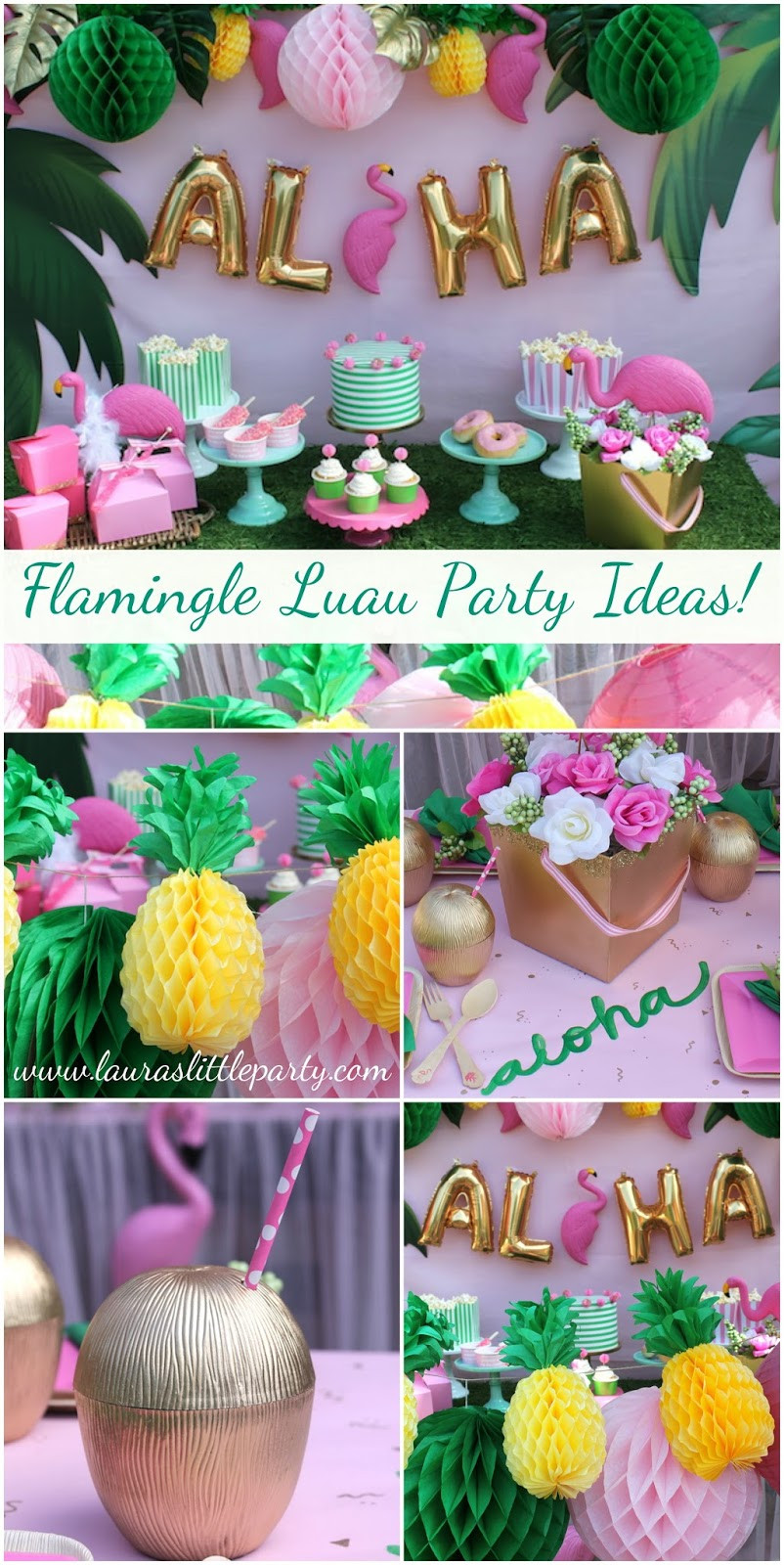 Luau Birthday Party Ideas
 Let s Flamingle Luau Summer Party Ideas LAURA S little