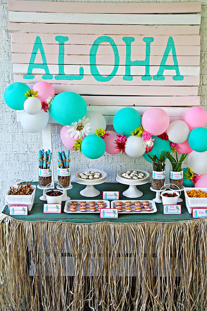 Luau Birthday Party Ideas
 Kara s Party Ideas Hawaiian Luau Birthday Party