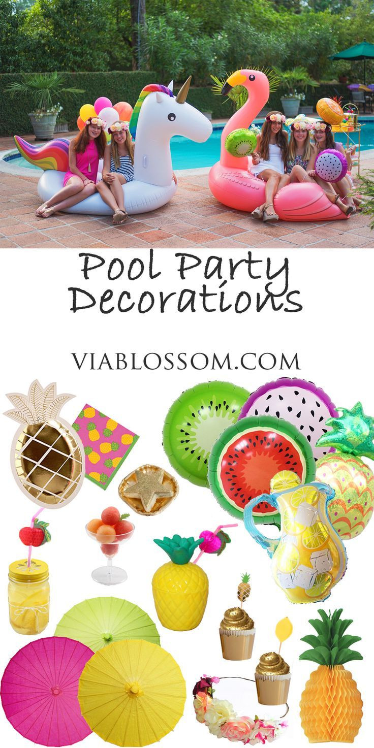 Luau Pool Party Ideas
 Pool Party Ideas