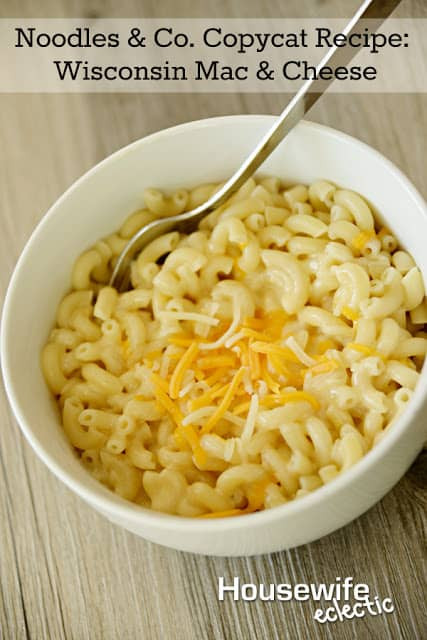 Mac And Cheese Noodles
 Noodles & Co Copycat Recipe Wisconsin Mac & Cheese