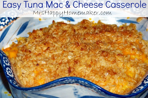 Mac N Cheese Tuna Casserole
 Easy Tuna Mac & Cheese Casserole Mrs Happy Homemaker